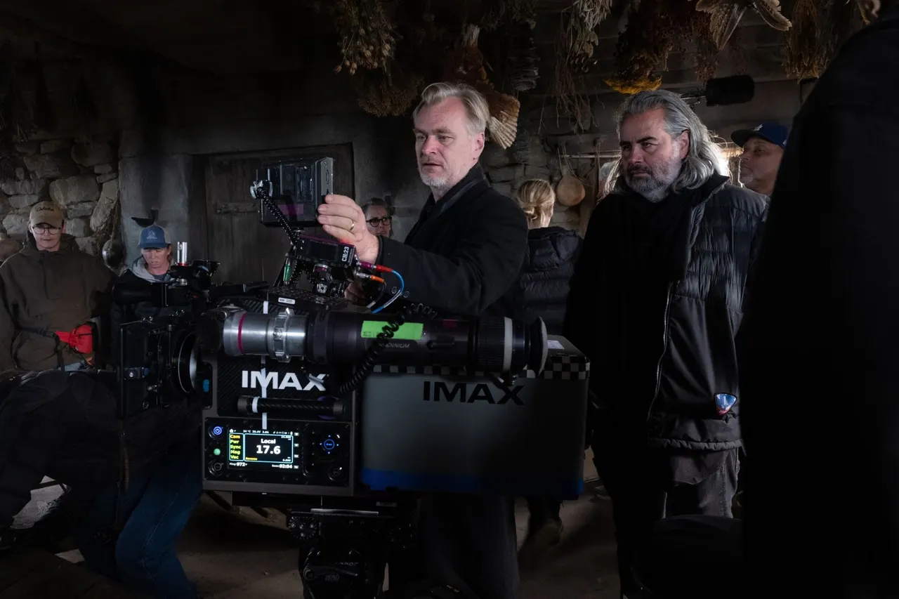 Nolan's IMAX film camera unit on location